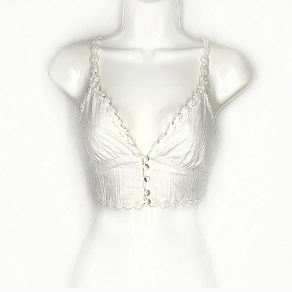 Kendall & Kylie, Women's White Crop Top, XS